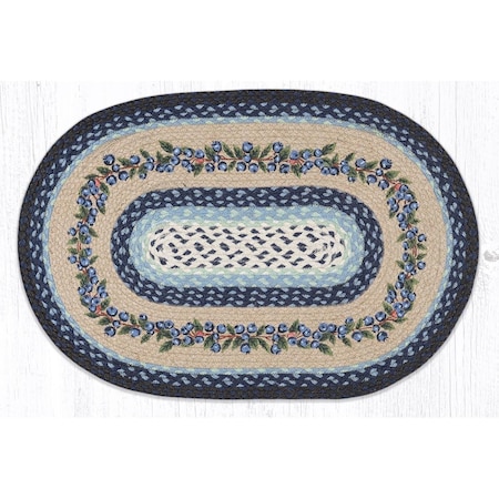 Palacedesigns 20 x 30 in. OP-312 Blueberry Vine Oval Patch PA3375140
